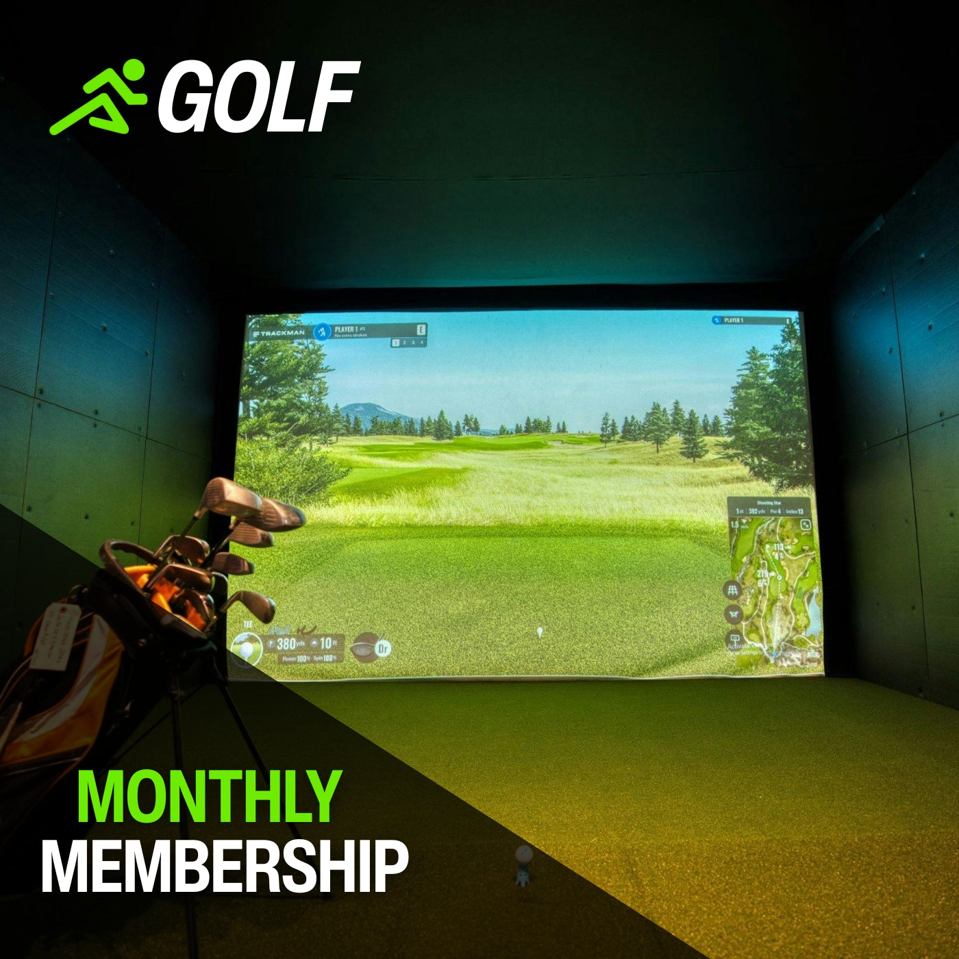 Golf TrackMan Simulator | Monthly Membership